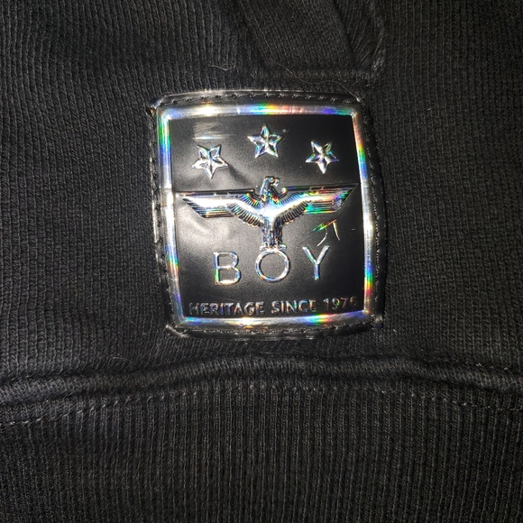 Rare BOY London Gold Wings Black  Hoodie Medium 2015 Tokyo Runway - Picture 3 of 11